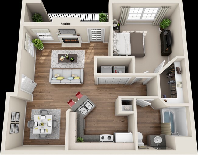 1 Bedroom.jpeg - Bridge at Volente