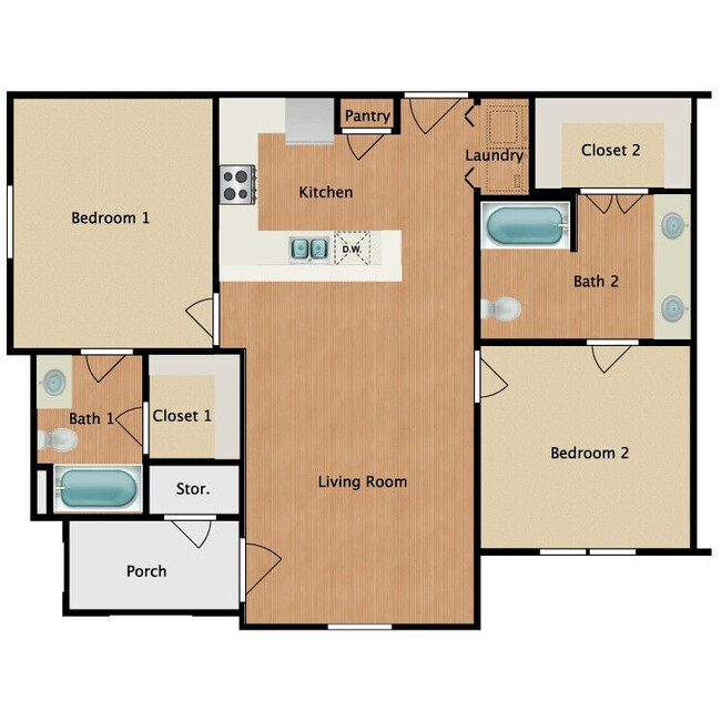 Floorplan - Bowie Garden