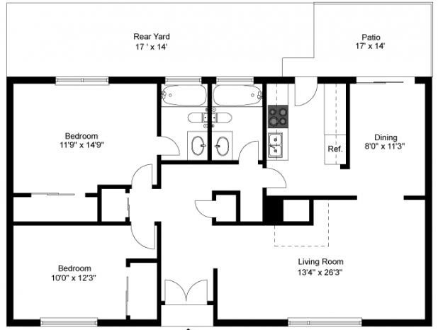 Floorplan - Sherry Lane Garden Homes