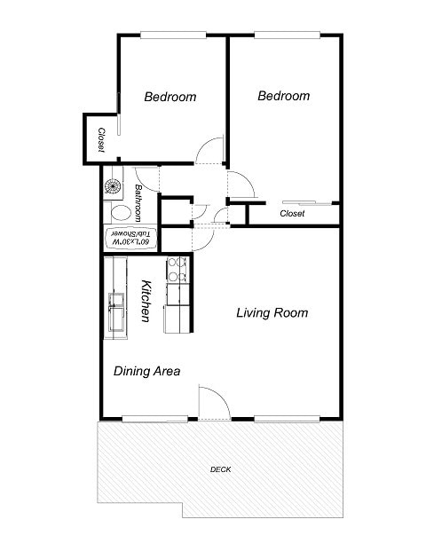 2BR/1BA - Los Gatos Apartments