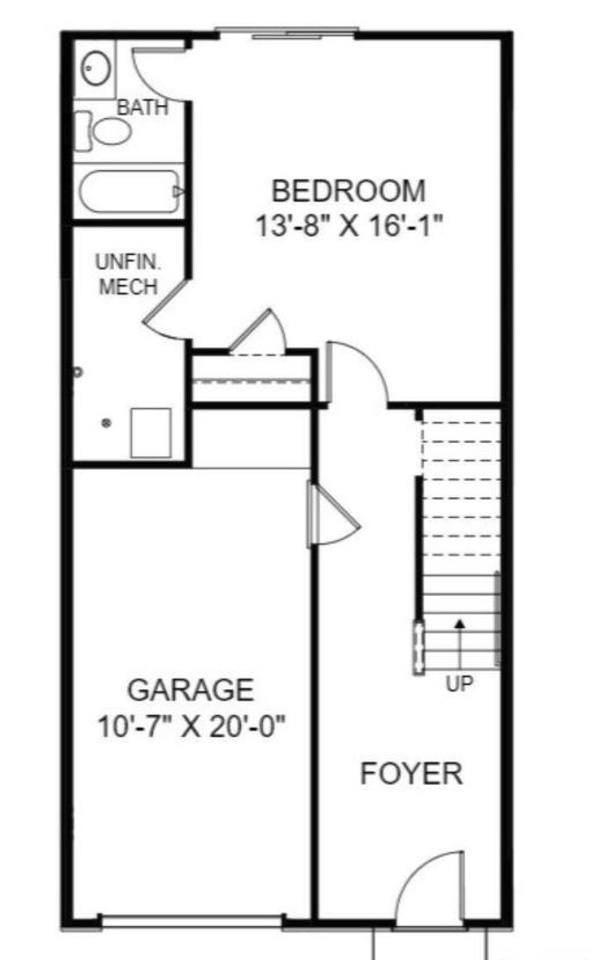 Floor plan, entrance level - 5977 Cling Ln