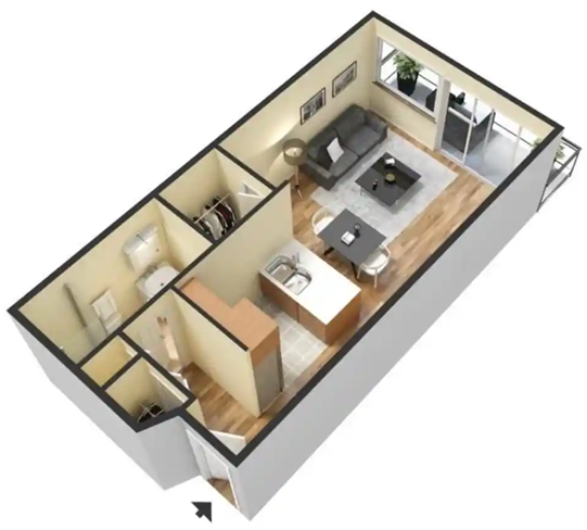 Floorplan - 55+ FountainGlen Goldenwest Senior Apartments