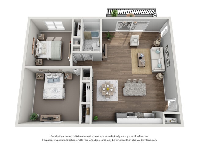 Floorplan - Mountain Lane Apartments