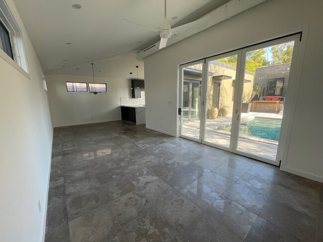 View from living area. Note accordion doors. - 5285 College View Ave