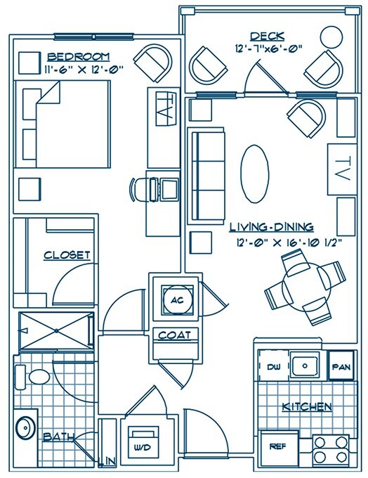 The Essex | 1 Bed / 1 Bath - The Lodge at BridgeMill