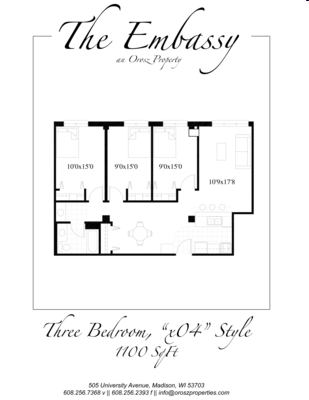 3BR/1.25BA - The Embassy