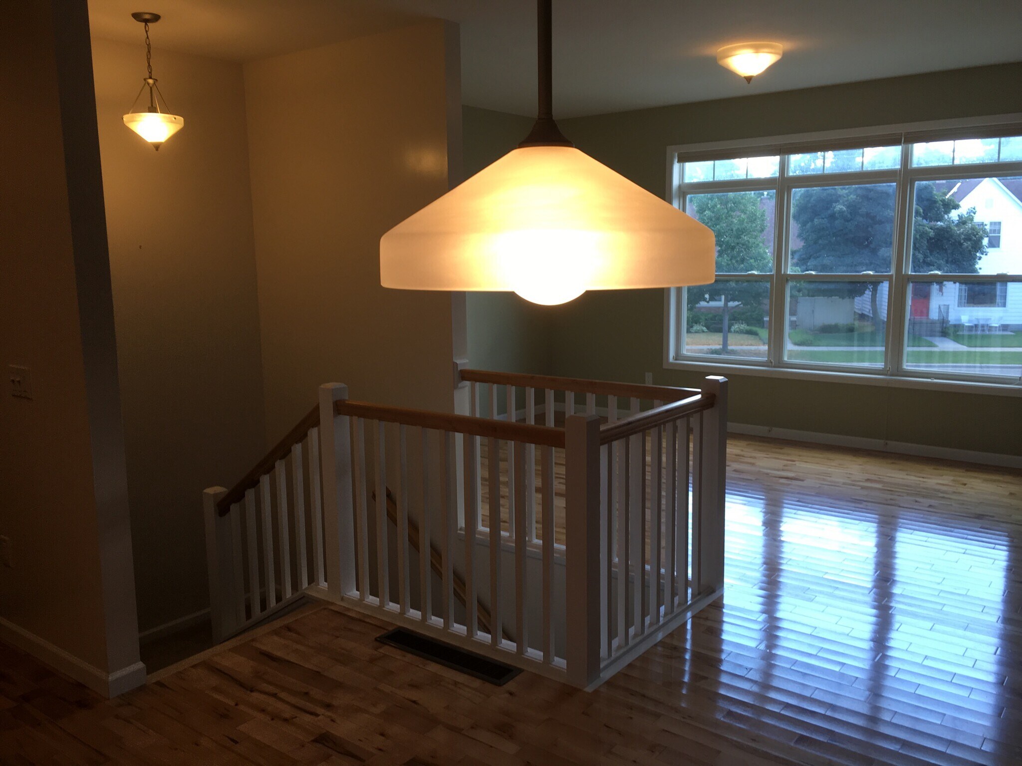 Living room and staircase - 245 Lake Ave