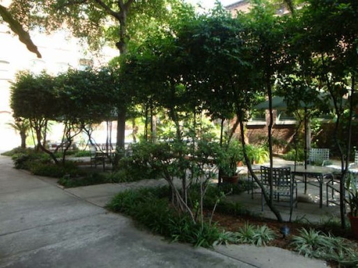 lush courtyard includes grill and tables - 1107 S Peters St