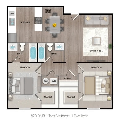Floorplan - Ranch at 1856 Apartments