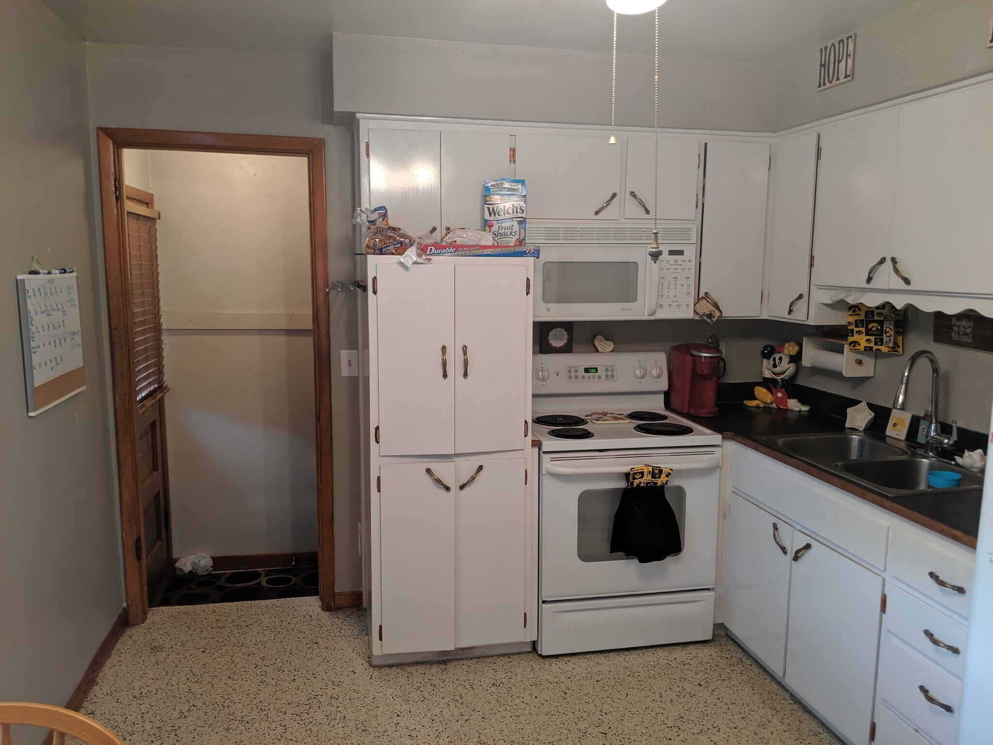Kitchen, backdoor, entry to basement - 4800 Lower Beaver Rd