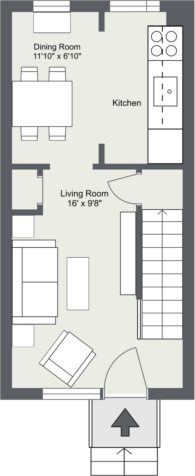 Floorplan - Westland Gardens Apartments & Townhouses