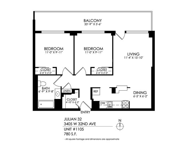 Floorplan - Julian32 at Highlands Square