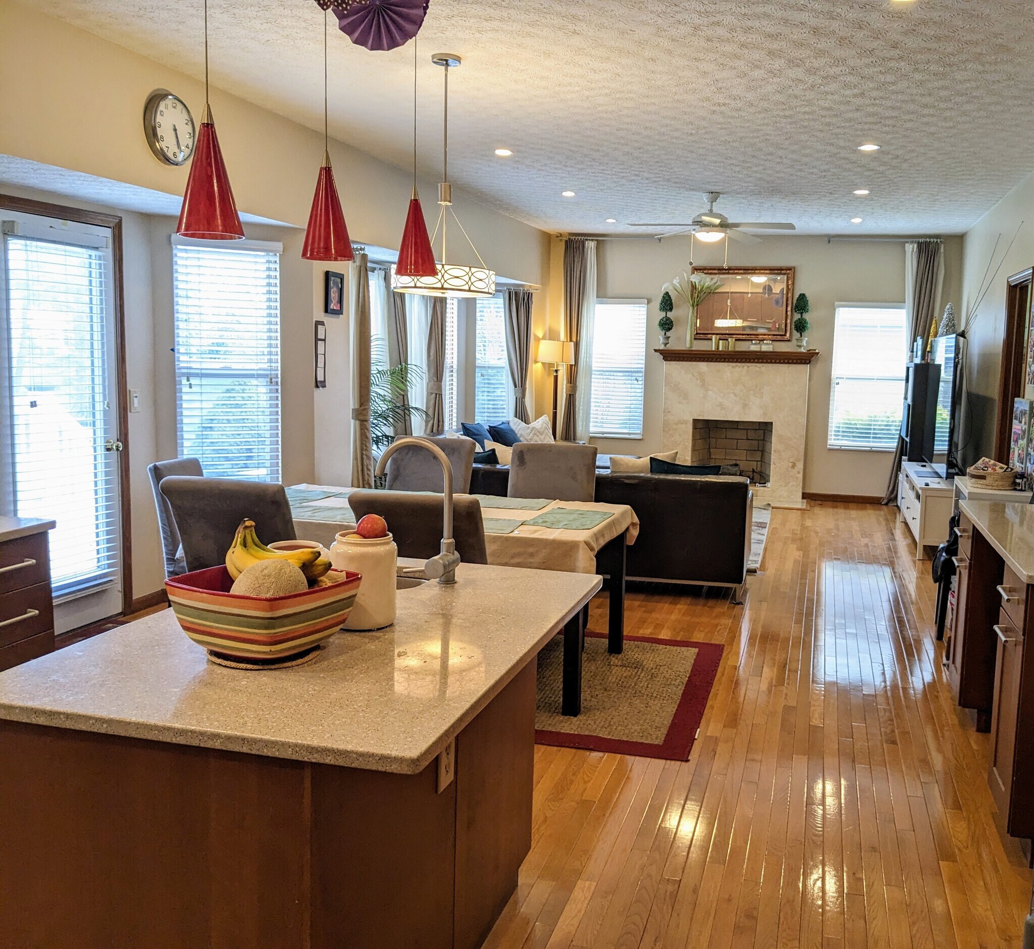 Kitchen, family Room - 9503 Wayne Brown Dr