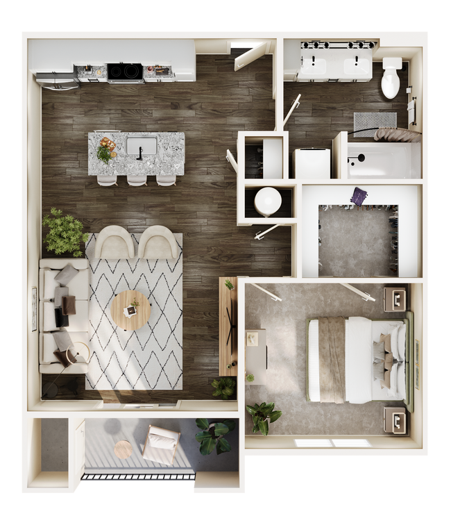 Floorplan - Somerset Upscale Apartments