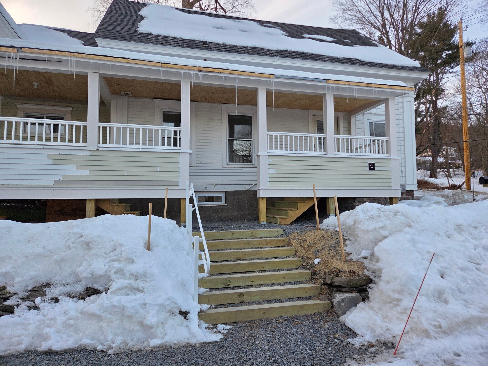 Shared Entrance to Private Unit 3 Covered Porch - 73 Goshen Rd
