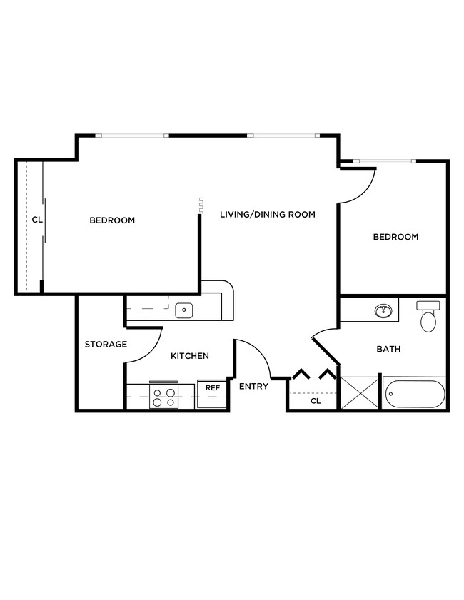 Floorplan - Woodrose Senior Affordable Apartments