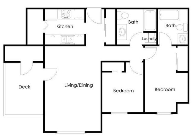 B2 floor plan Willamette Gardens - Willamette Gardens