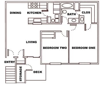 2BR/1BA - Mallard Crossing Apartments