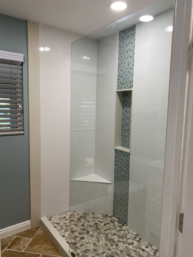 Bathroom custom shower - 1305 E San Bernardino Ave