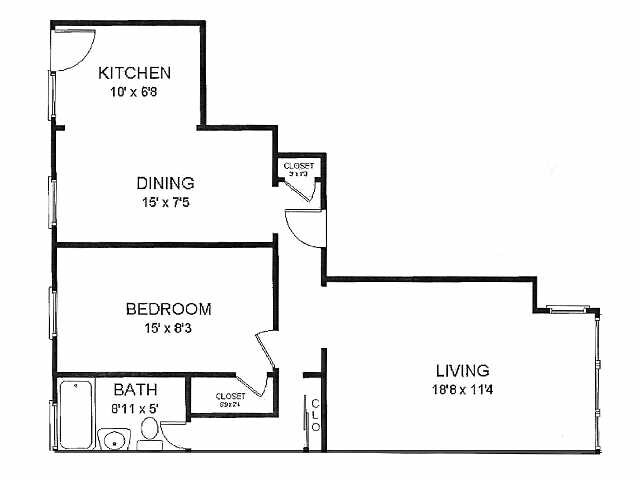 Floorplan - 425-431 N. Humphrey Ave.