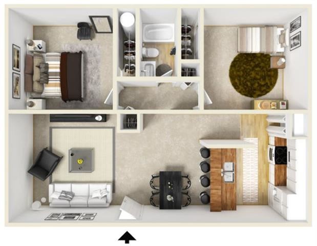 Floorplan - Sunrise Estates Apartments