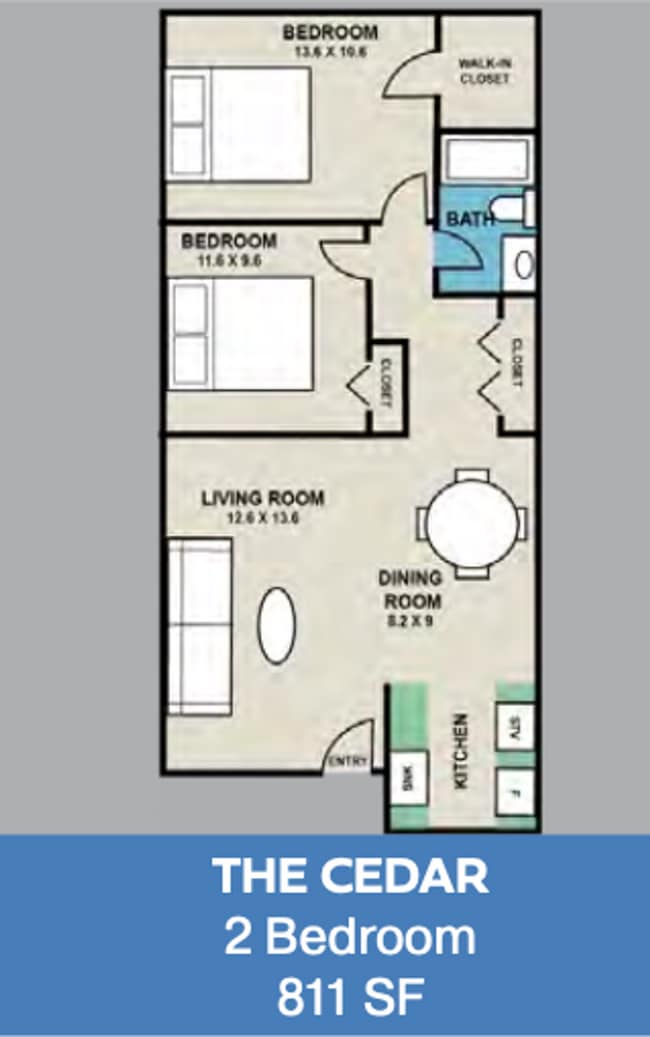 Floorplan - Pinebrook Apartment Homes