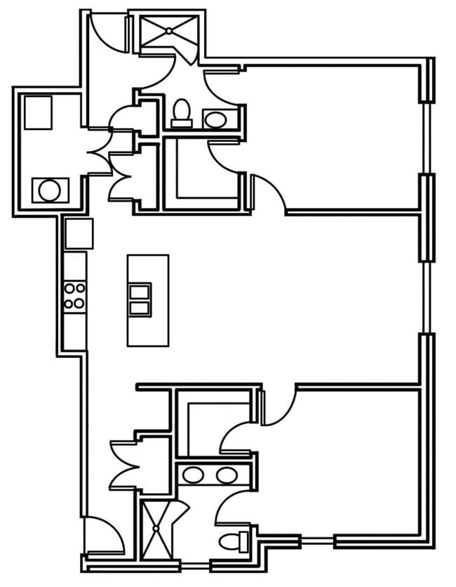 Unit 101 - The Village Courtyard Apartments