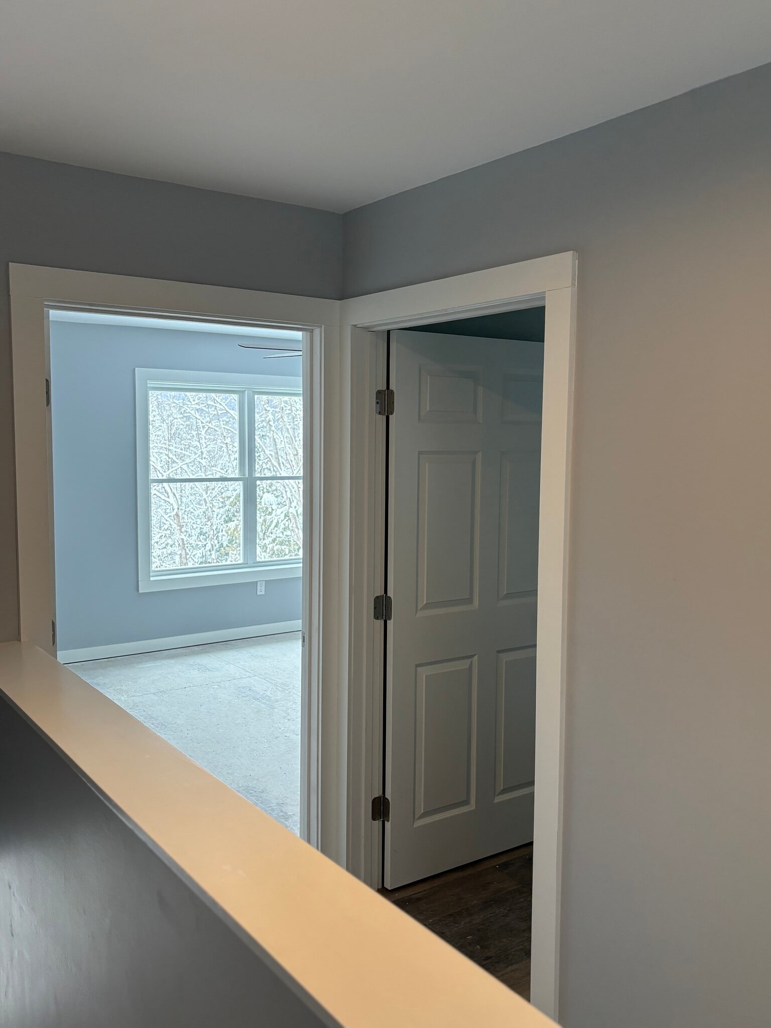 2nd floor hallway looking into master bedroom - 867 Upper Pleasant Valley Rd