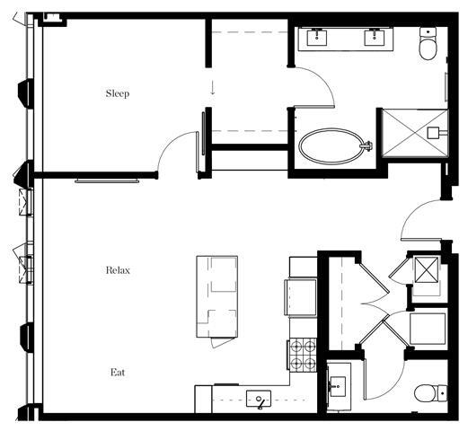 Floorplan - The Residences at Rainier Square