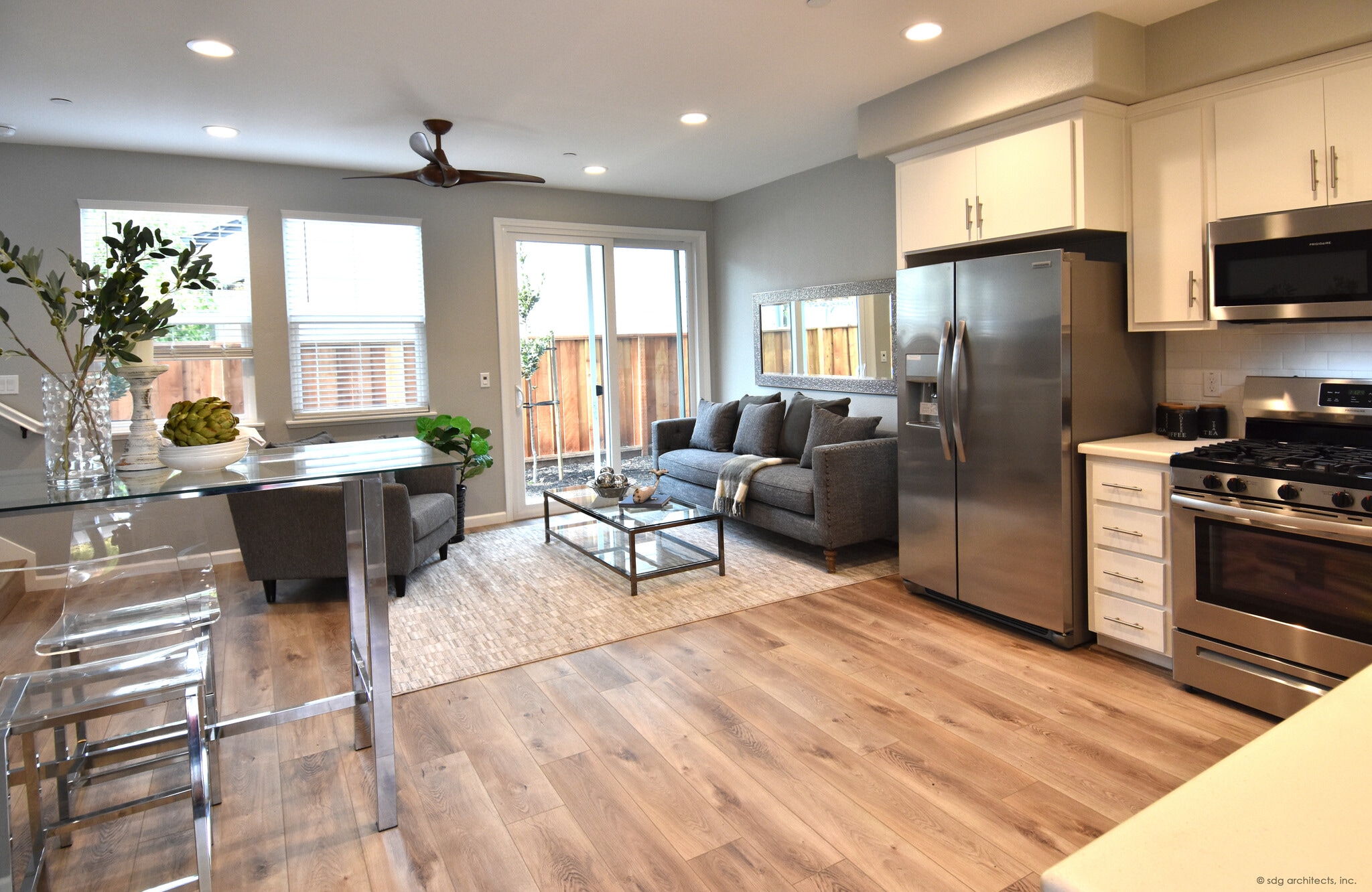 Unit 3626 Open Kitchen and Living Room - 3626 Chestnut St