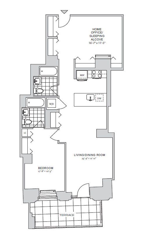 Floorplan - 70 Pine Apartments