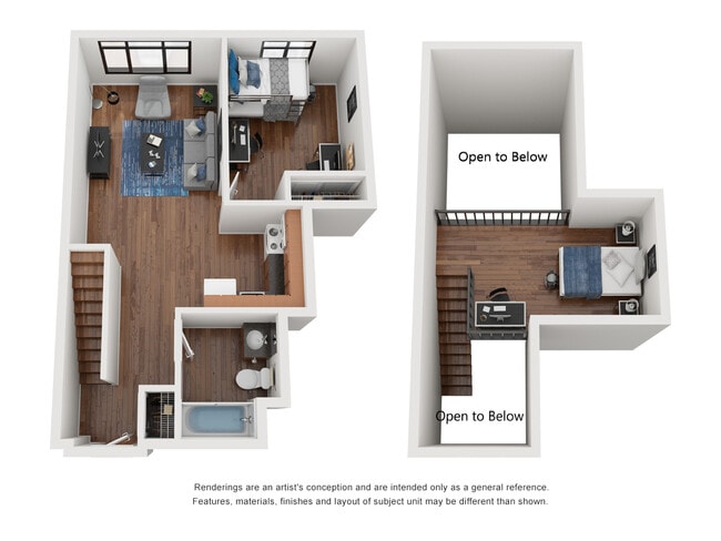 1x1 W/Loft - Allston Place Apartments