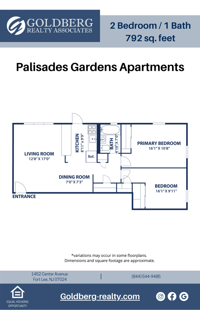 Floorplan - Palisade Gardens Apartments