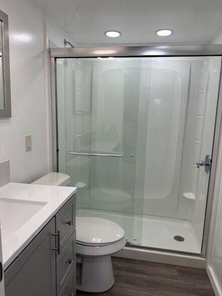 bath with large shower - 2915 Tindel Camp Rd