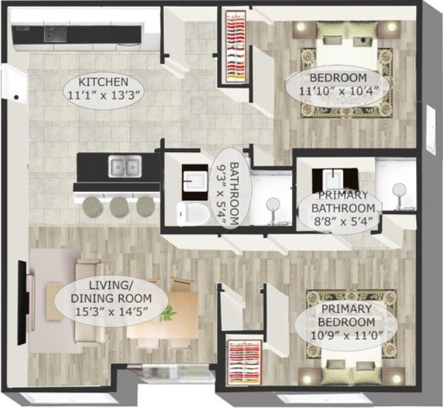 Floorplan - NEW APARTMENTS IN THE HEART OF DOWNTOWN