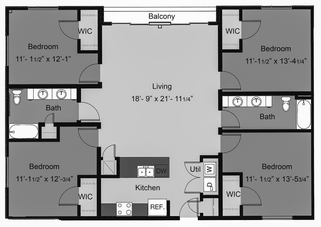 Floorplan - Regents West at 24th and 26th