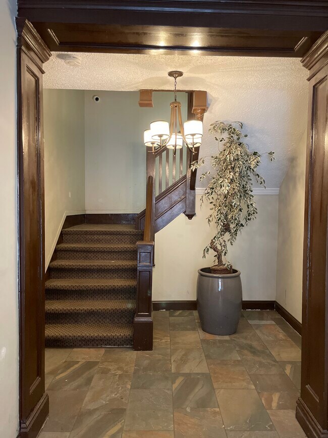 Lobby staircase - 5523 Ellsworth Ave