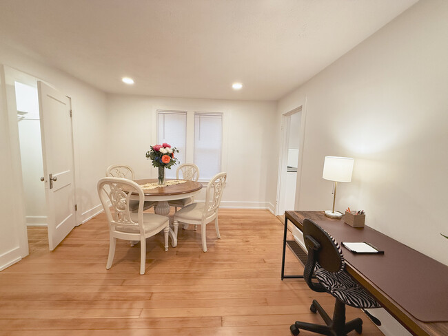 Dining room is large enough to accommodate a work space. - 214 Wadsworth St