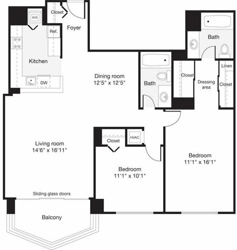 Floorplan - 2501 Porter