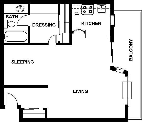 Floorplan - Oak Creek Apartments