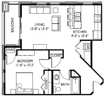 Floorplan - Hoff Mall and Hoff Apartments