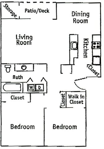 Floorplan - Knox Butte Apartments