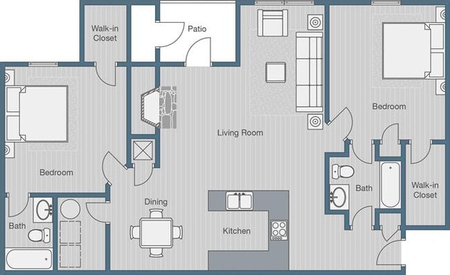 Floorplan - SoCO Apartments at Vinings