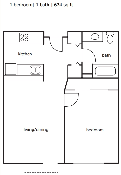 1BR/1BA - Fifth Avenue Court