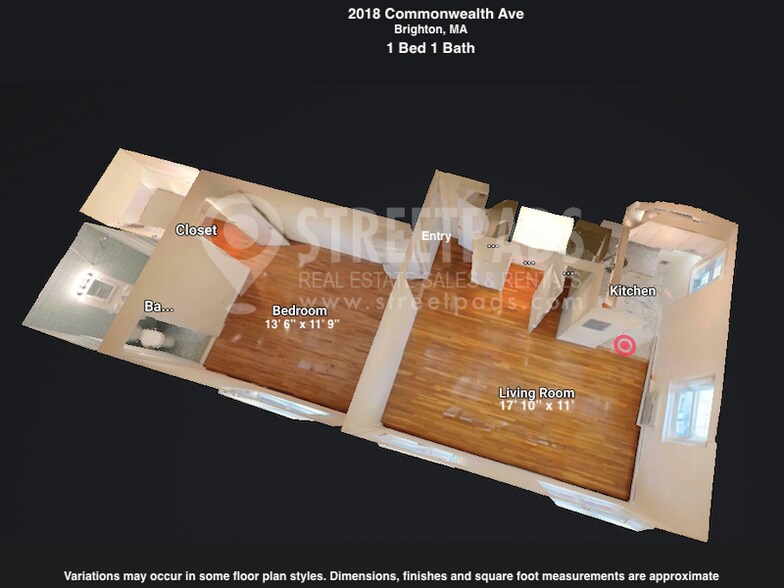 #45- One bed -$2500 -6/1 - 2018 Commonwealth Avenue