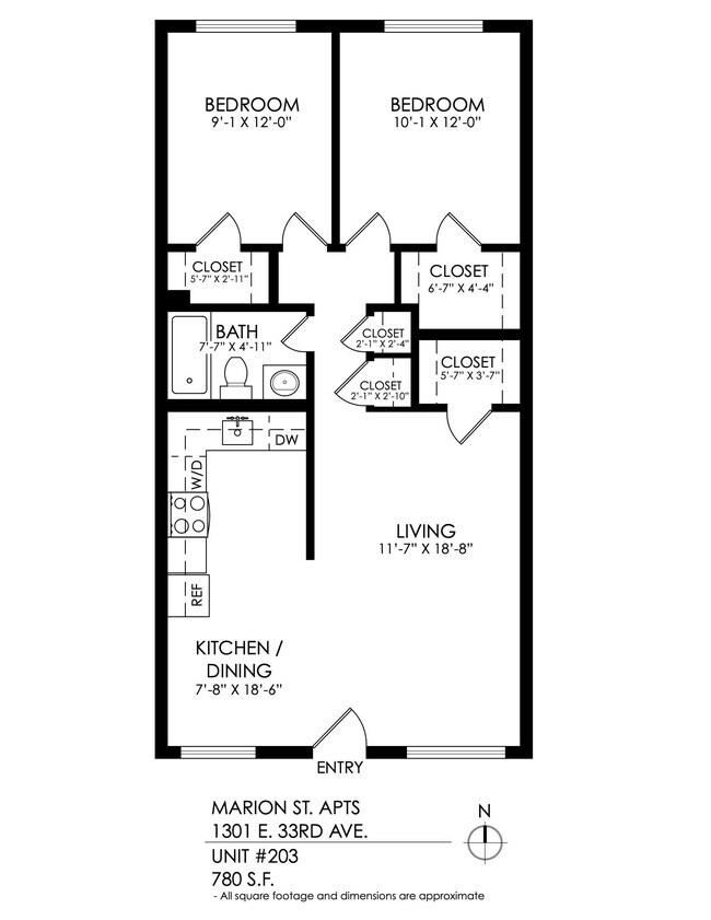 Floorplan - Marion Street Apartments
