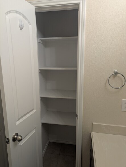 Guest linen closet - 2853 Waterfall Ln