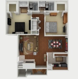 2BR/2BA 3D - Avistar at the Oaks