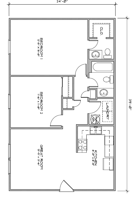 2BR/1.5BA - Oak Tree Park Apartments