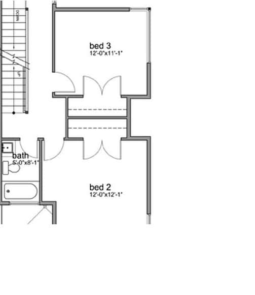 Second Floor Layout - 2118 E James St